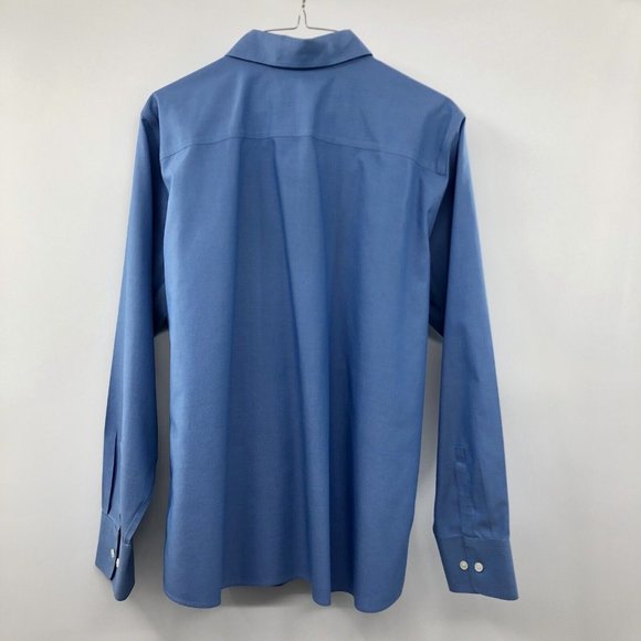 Eddie Bauer Wrinkle Resistant Blouse Womens XL Used Blue - Picture 2 of 12